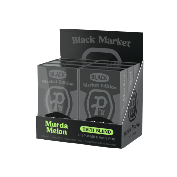 PERFECTLY PURE P'S THC-H BLACK MARKET DISPOSABLE VAPE PODS 1GM/6CT/PK